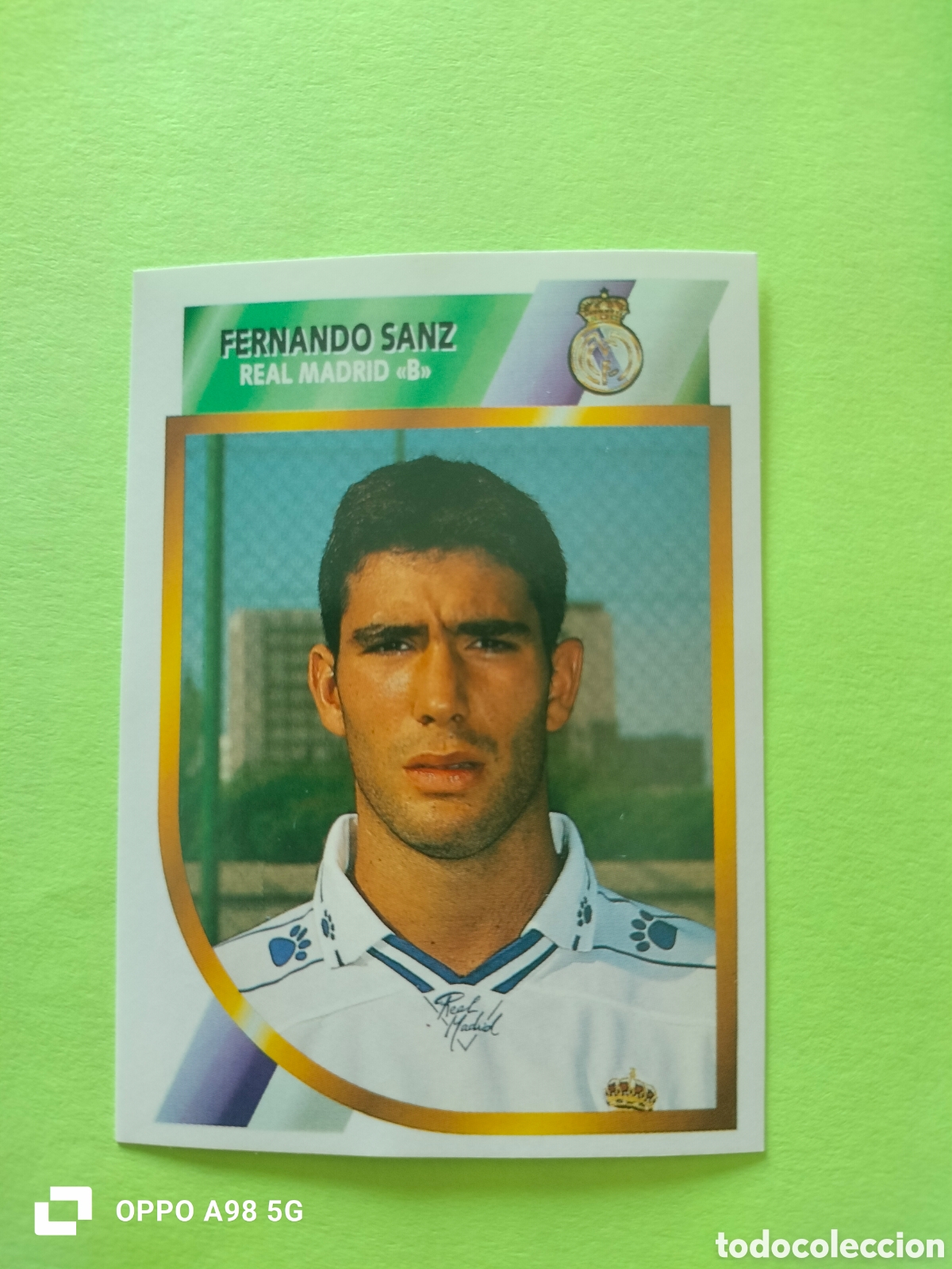 Cromos de f&uacute;tbol: Cromo Fernando Sanz Real Madrid B segunda divisi&oacute;n Ediciones Este liga temporada 94 95 1994 1995