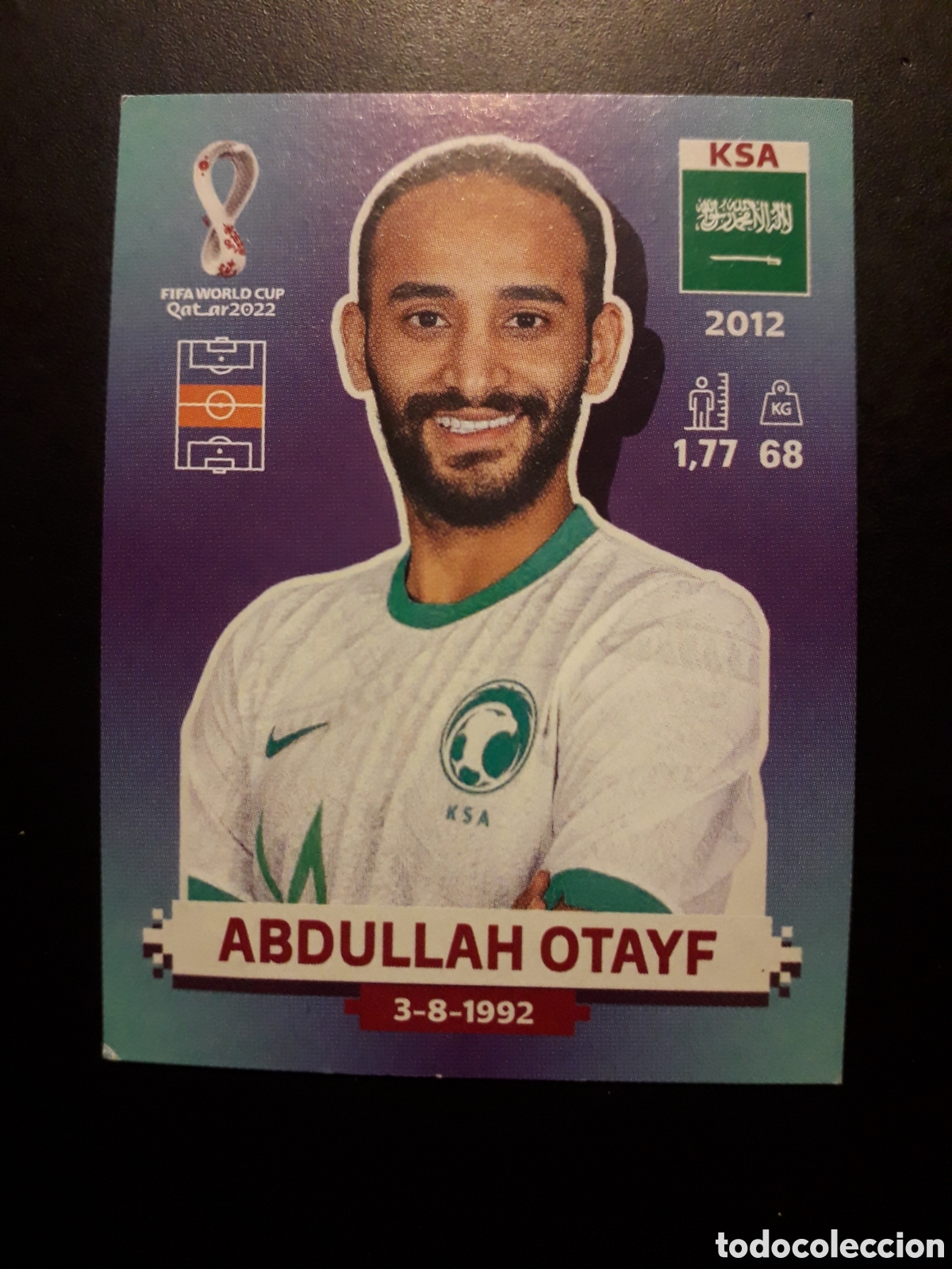 Cromos de f&uacute;tbol: ABDULLAH ARABIA SAUD&Iacute; N&deg; 17 COPA MUNDIAL DE F&Uacute;TBOL QATAR 2022 22 PANINI SIN PEGAR PEDIDO M&Iacute;NIMO 3&euro;.