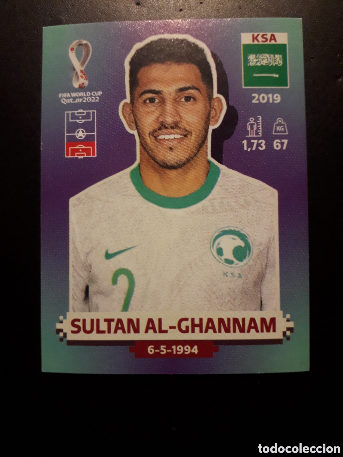 Cromos de f&uacute;tbol: SULTAN AL GHANNAM ARABIA SAUD&Iacute; N&deg; 8 COPA MUNDIAL DE F&Uacute;TBOL QATAR 2022 22 PANINI PEDIDO M&Iacute;NIMO 3&euro;