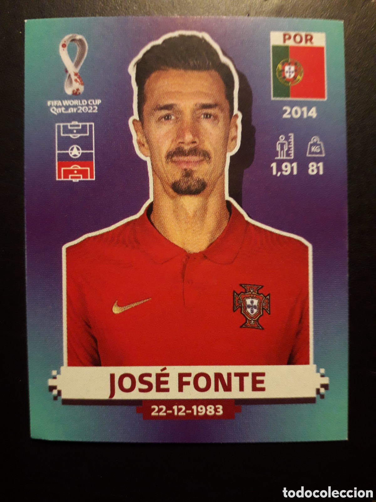 Cromos de f&uacute;tbol: JOS&Eacute; FONTE PORTUGAL N&deg; 6 COPA MUNDIAL DE F&Uacute;TBOL QATAR 2022 22 PANINI SIN PEGAR PEDIDO M&Iacute;NIMO 3&euro;
