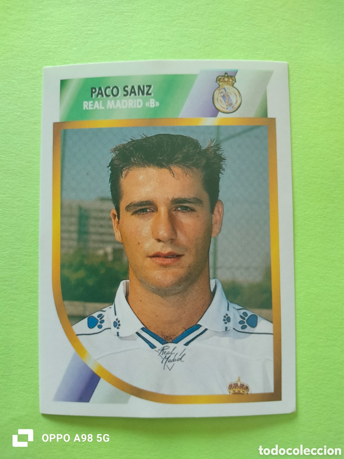 Cromos de f&uacute;tbol: Cromo Paco Sanz Real Madrid B segunda divisi&oacute;n Ediciones Este liga temporada 94 95 1994 1995