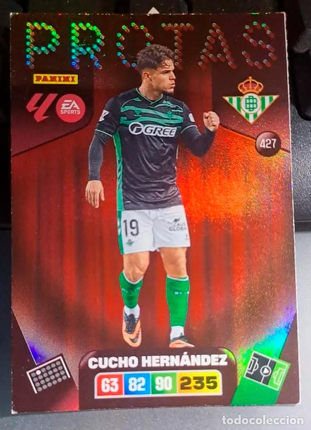 Cromos de f&uacute;tbol: ADRENALYN XL CUCHO HERNANDEZ 427 PROTAS 427 BETIS CROMO LIGA 2025 2026 25 26 PANINI