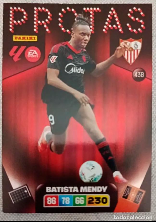 Cromos de f&uacute;tbol: ADRENALYN XL 2025 2026 25 26 PANINI N&ordm; 438 BATISTA MENDY SEVILLA PROTAS