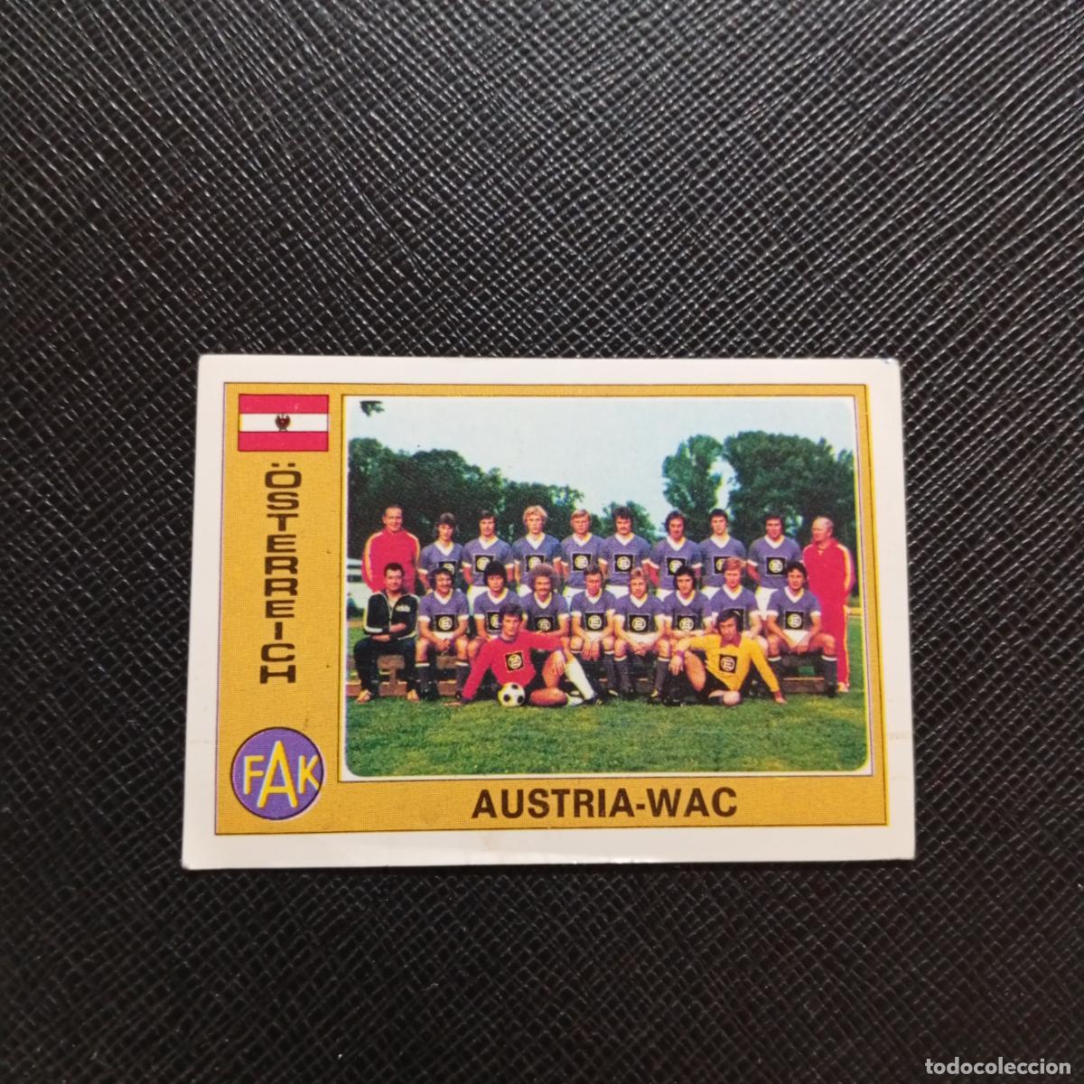 Cromos de f&uacute;tbol: 214 ALINEACION AUSTRIA WAC PANINI EURO YUGOSLAVIA 1976 FOOTBALL EUROCOPA 76 - SIN PEGAR - A121 PG514