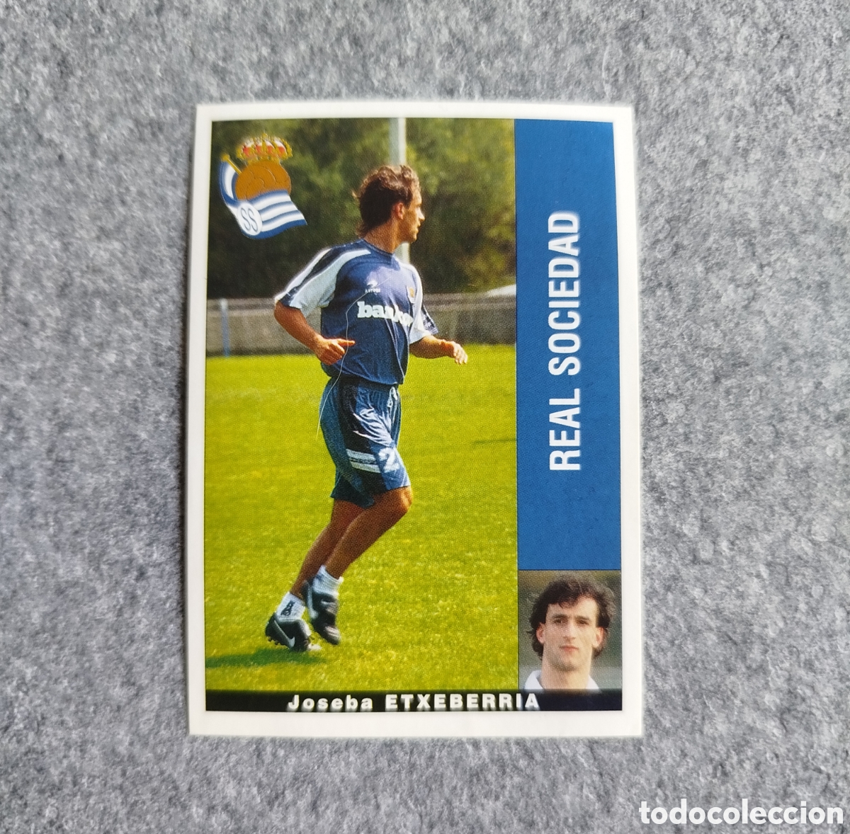 Cromos de f&uacute;tbol: BAJA CROMO ETXEBERRIA ETXEBARRIA REAL SOCIEDAD PANINI LIGA 1995 95 96 NUNCA PEGADO SIN PEGAR