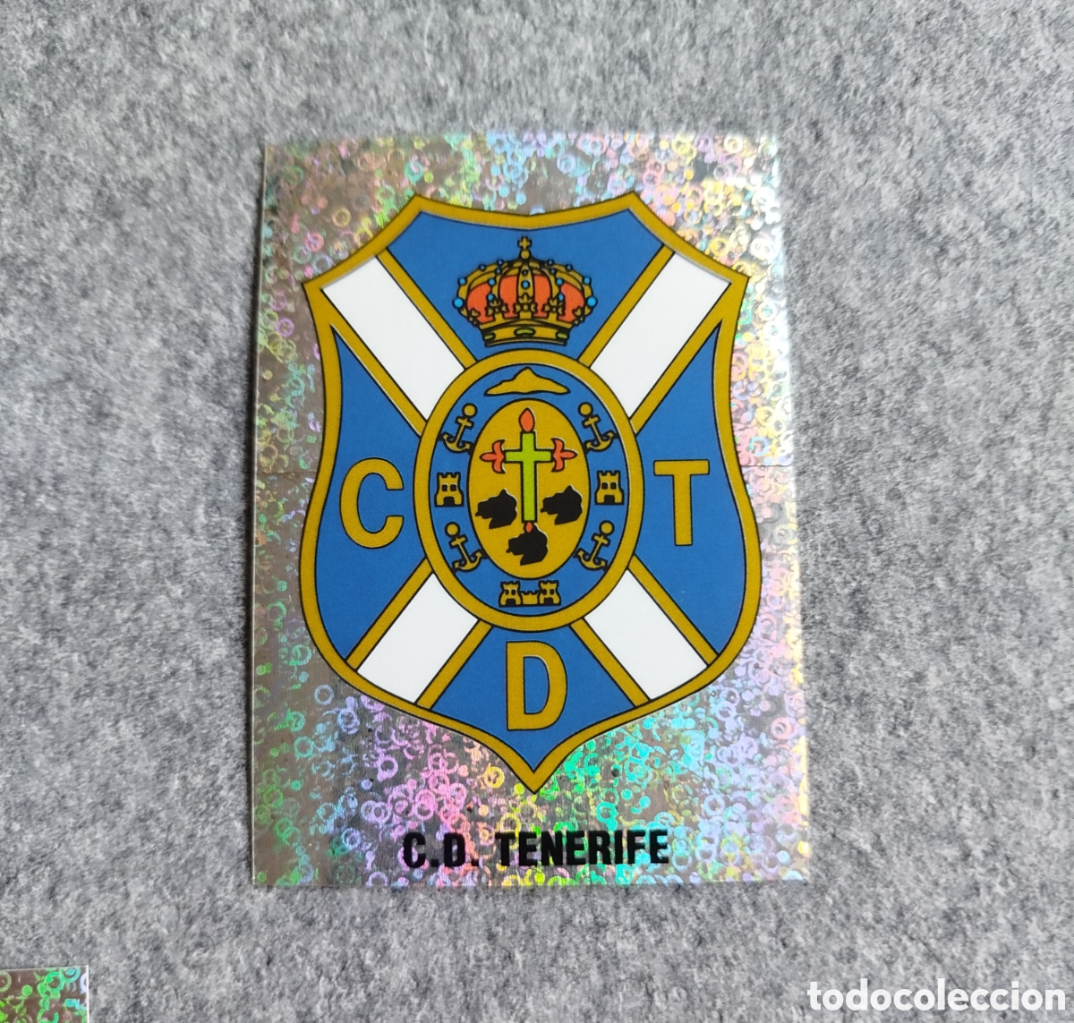 Cromos de f&uacute;tbol: CROMO ESCUDO TENERIFE PANINI LIGA 1995 95 96 NUNCA PEGADO SIN PEGAR