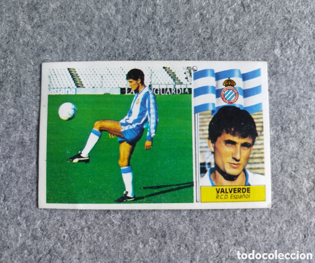 Cromos de f&uacute;tbol: VALVERDE ULTIMOS FICHAJES N&deg; 12 ESPA&Ntilde;OL EDICIONES ESTE 86 87 1986 1987 CROMO DESPEGADO FICHAJE