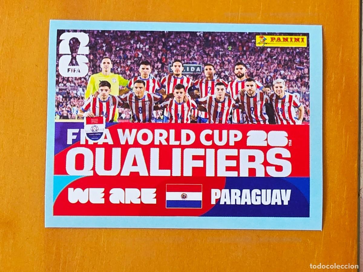 Cromos de f&uacute;tbol: PAR 13 Alineaci&oacute;n equipo plantilla, Paraguay, Panini FIFA World Cup Mundial 2026 Sticker