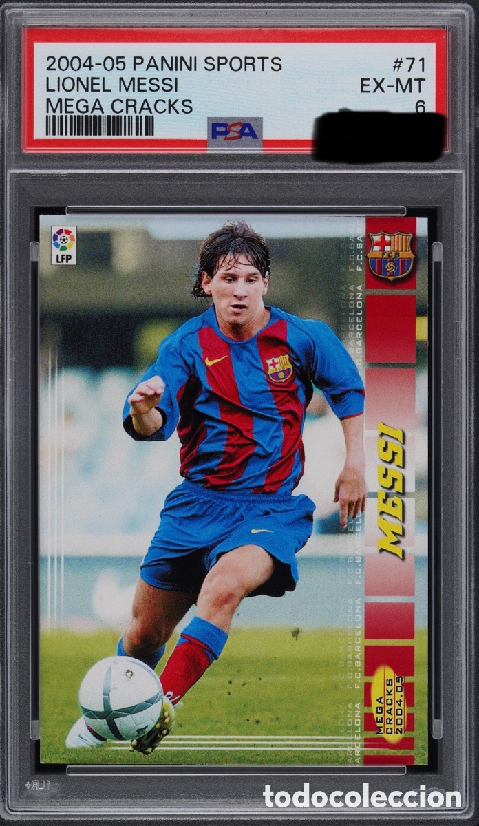 Cromos de f&uacute;tbol: CROMO MESSI MEGACRAKS 2004