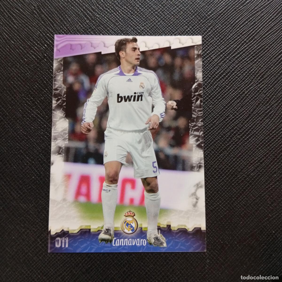 Cromos de f&uacute;tbol: 11 CANNAVARO REAL MADRID MUNDICROMO QUIZ GAME 2008 2009 FUTBOL 08 09 - A211 PG2