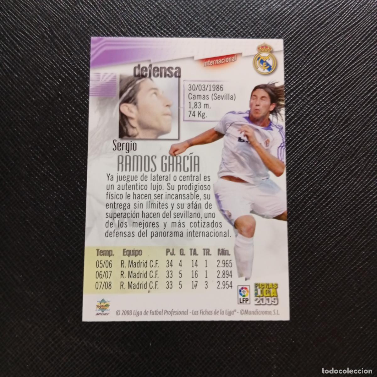 Cromos de f&uacute;tbol: 14 SERGIO RAMOS REAL MADRID MUNDICROMO QUIZ GAME 2008 2009 FUTBOL 08 09 - A211 PG2 ERROR