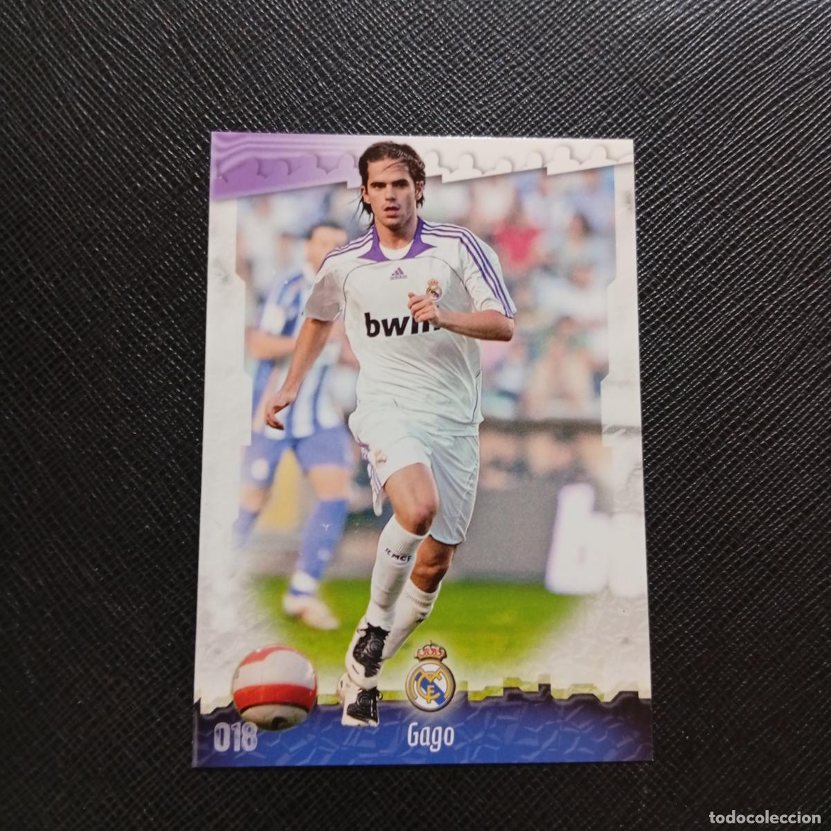 Cromos de f&uacute;tbol: 18 GAGO REAL MADRID MUNDICROMO QUIZ GAME 2008 2009 FUTBOL 08 09 - A211 PG2