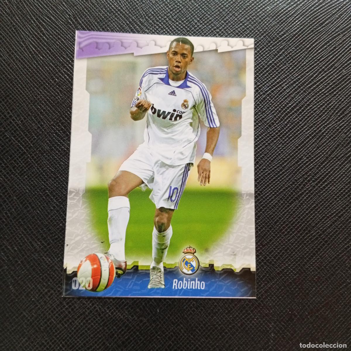 Cromos de f&uacute;tbol: 20 ROBINHO REAL MADRID MUNDICROMO QUIZ GAME 2008 2009 FUTBOL 08 09 - A211 PG3