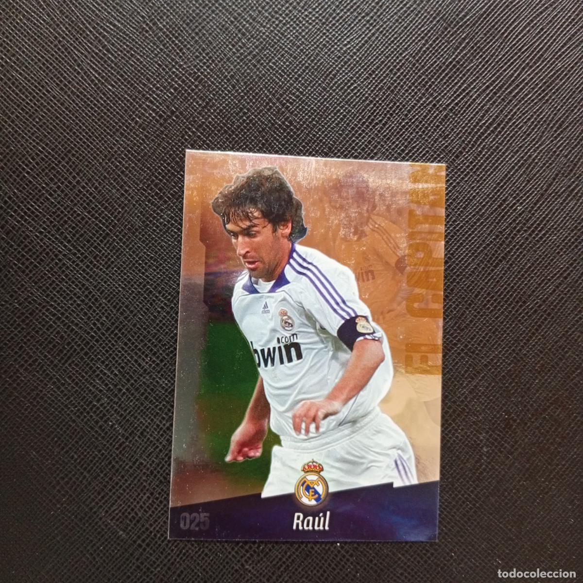 Cromos de f&uacute;tbol: 25 RAUL REAL MADRID MUNDICROMO QUIZ GAME 2008 2009 FUTBOL 08 09 - A211 PG42 PUNTAS CUADRADAS