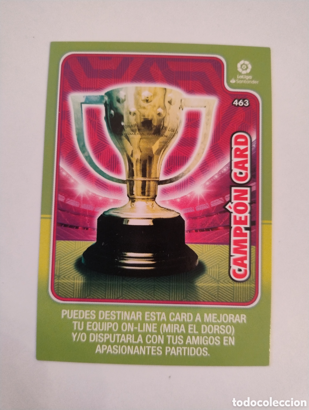 Cromos de f&uacute;tbol: 463 - Campeon Card - Adrenalyn XL Liga 2019 - 2020