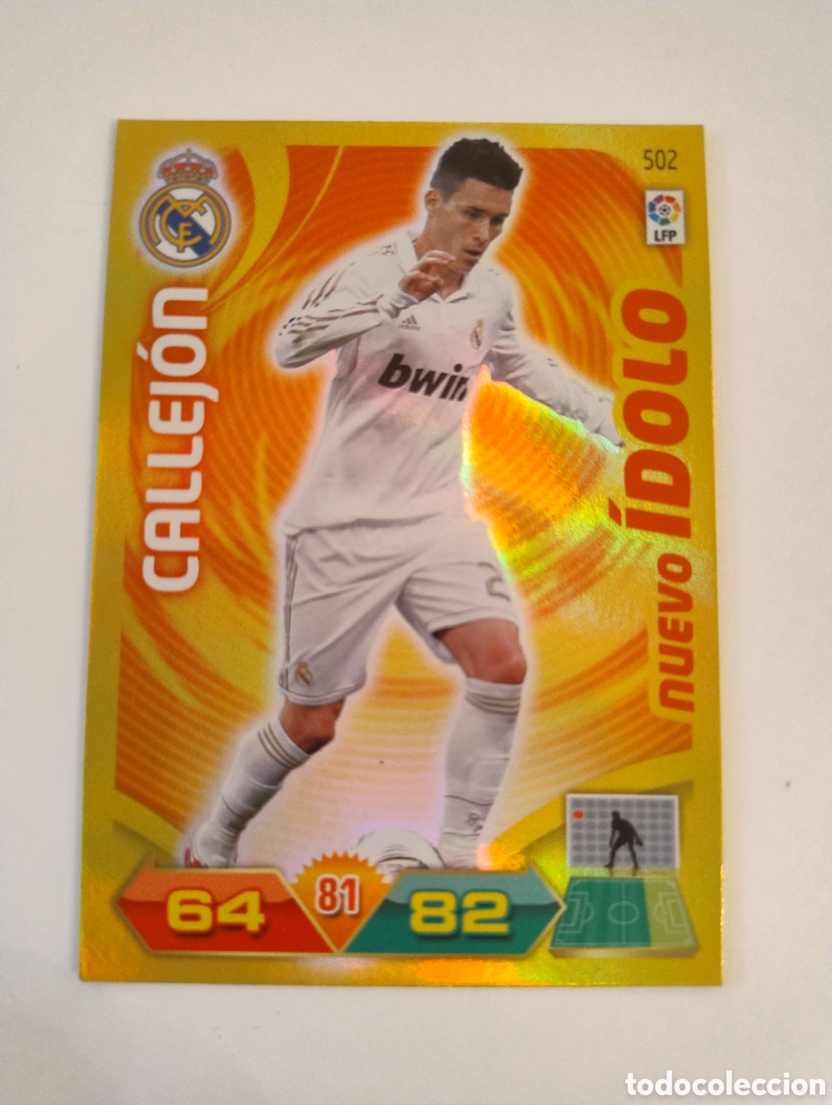 Cromos de f&uacute;tbol: 502 - Callej&oacute;n - Real Madrid - Adrenalyn XL Liga 2011 - 2012 Nuevo &Iacute;dolo
