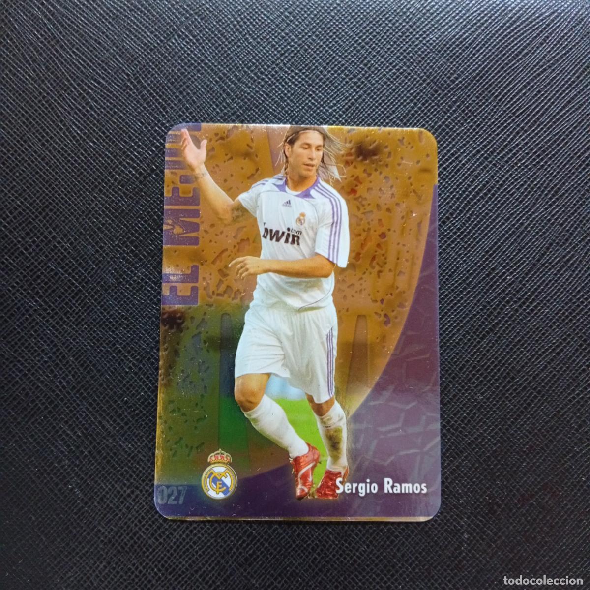 Cromos de f&uacute;tbol: 27 SERGIO RAMOS REAL MADRID MUNDICROMO QUIZ GAME 2008 2009 FUTBOL 08 09 - A211 PG42 PUNTAS REDONDAS