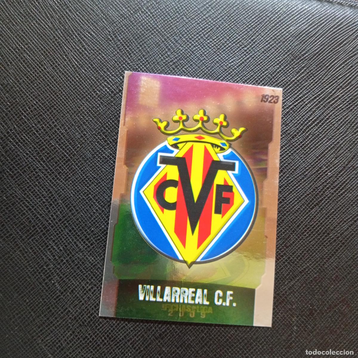 Cromos de f&uacute;tbol: 28 ESCUDO VILLARREAL MUNDICROMO QUIZ GAME 2008 2009 FUTBOL 08 09 - A211 PG3 PUNTAS RECTAS
