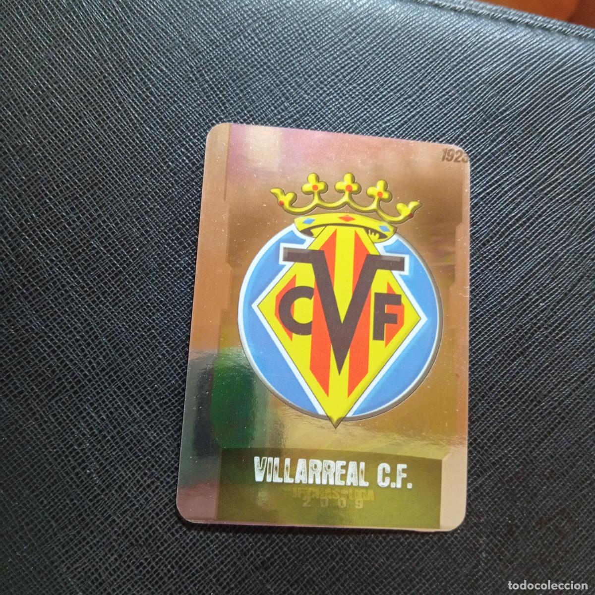 Cromos de f&uacute;tbol: 28 ESCUDO VILLARREAL MUNDICROMO QUIZ GAME 2008 2009 FUTBOL 08 09 - A211 PG42 PUNTAS REDONDAS
