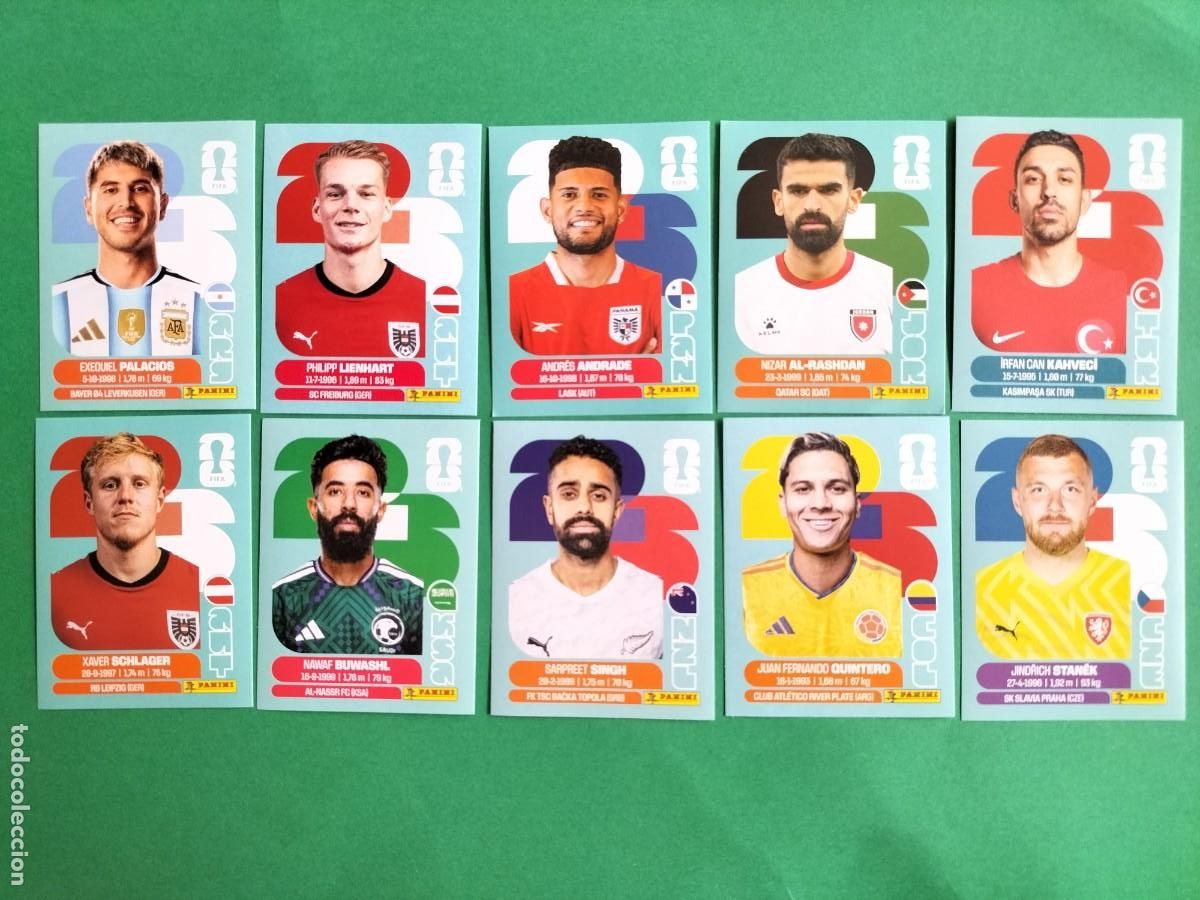 Cromos de Futebol: (PANINI)FIFA WORLD CUP 2026) LOTE DE 10 CROMOS ORIGINALES SIN PEGAR