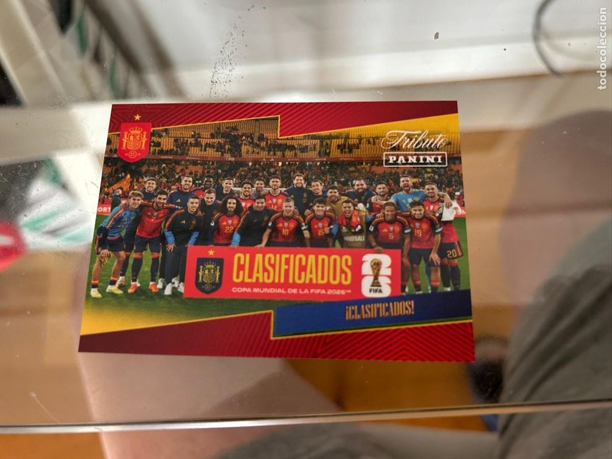 Cromos de f&uacute;tbol: SELECCION ESPA&Ntilde;OLA CLASIFICACION DEL MUNDIAL 2026 NUEVO TRIBUTO