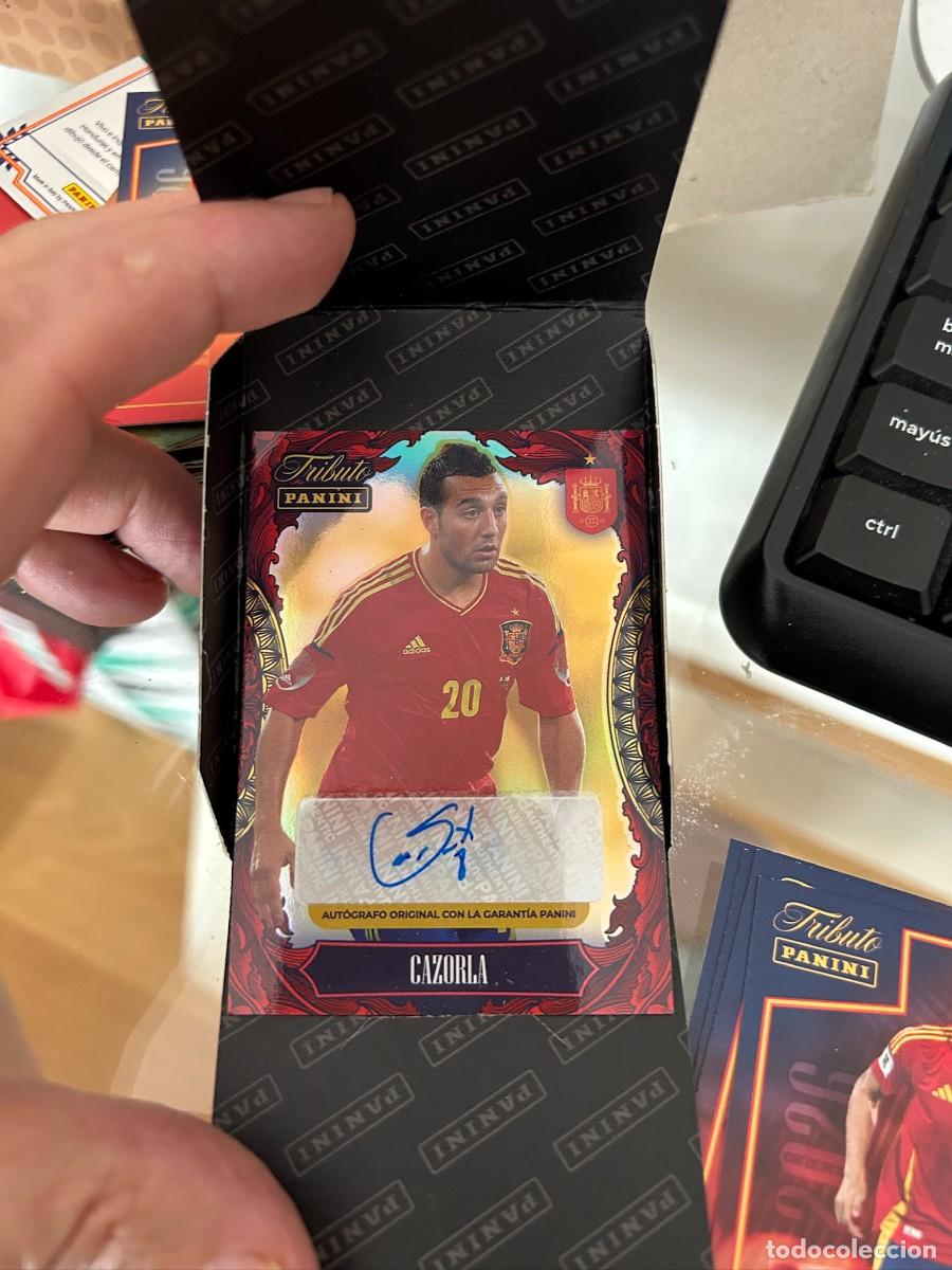 Cromos de f&uacute;tbol: CAZORLA TRIBUTO A LA SELECCION FIRMA ORIGINAL 1 DE 200 NUEVO