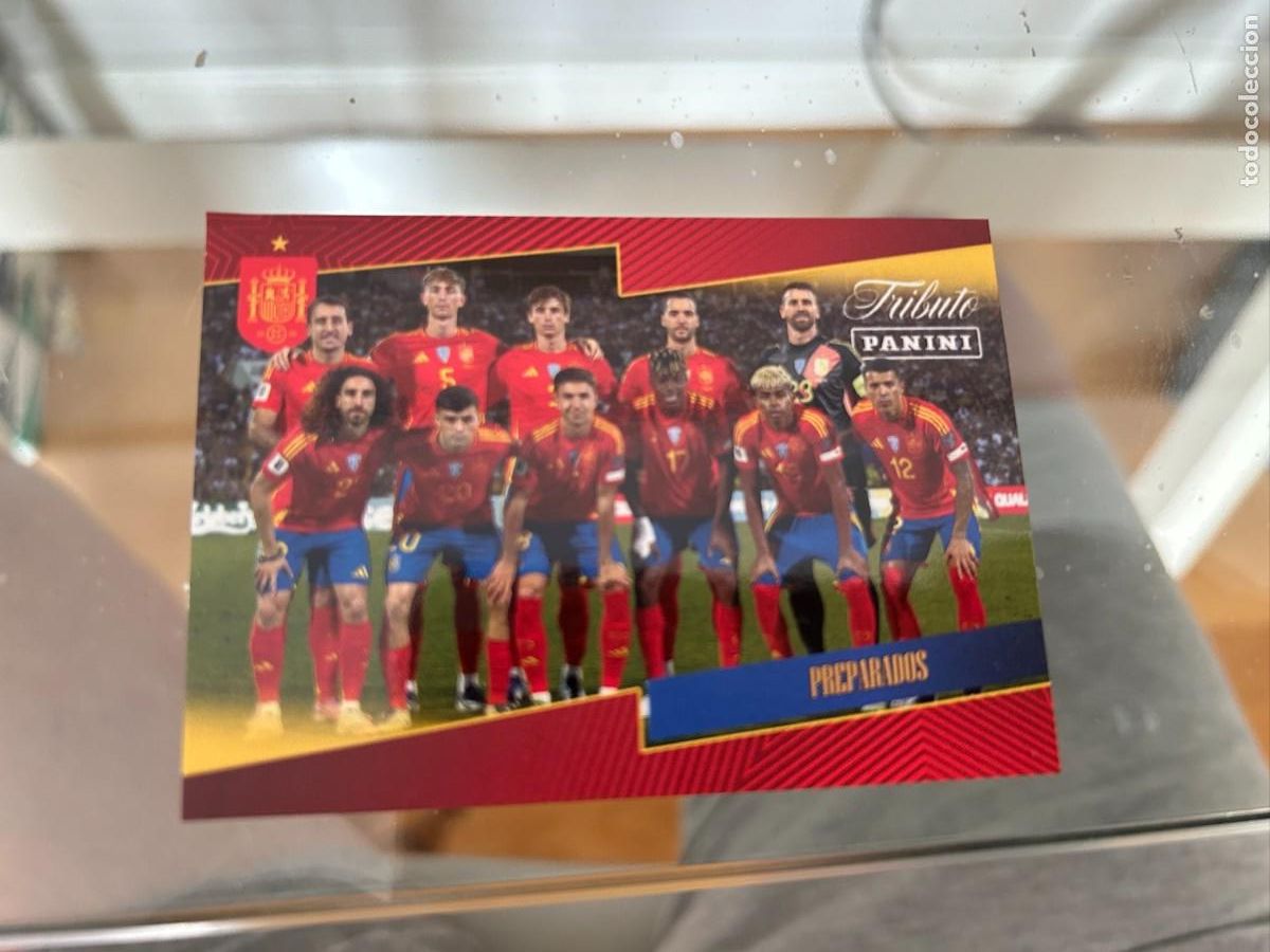 Cromos de f&uacute;tbol: SELECCION ESPA&Ntilde;OLA TRIBUTO NUEVO CON LAMINE YAMAL