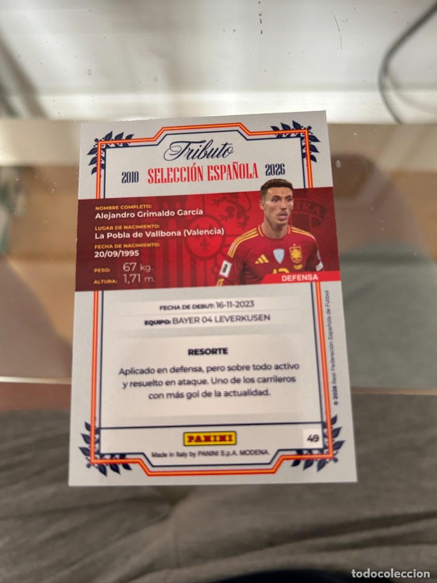Cromos de f&uacute;tbol: GRIMALDO TRIBUTO A LA SELECCION NUEVO - Foto 2