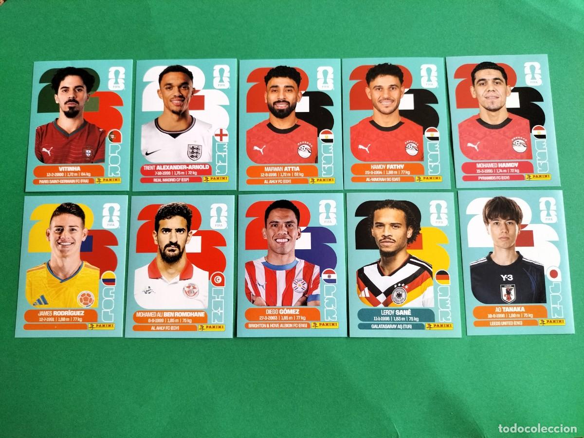Cromos de f&uacute;tbol: (PANINI)FIFA WORLD CUP 2026) LOTE DE 10 CROMOS ORIGINALES SIN PEGAR