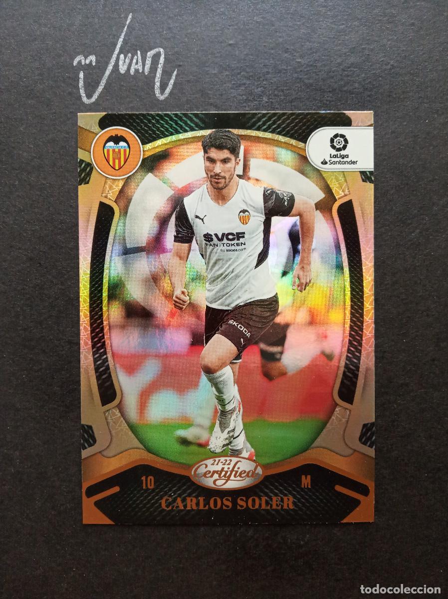 Figurine di Calcio: N&ordm; 167 CARLOS SOLER VALENCIA CF ESPA&Ntilde;A ⚽ PANINI &reg; CHRONICLES CERTIFIED LIGA 2021 2022 21 22 NUEVO