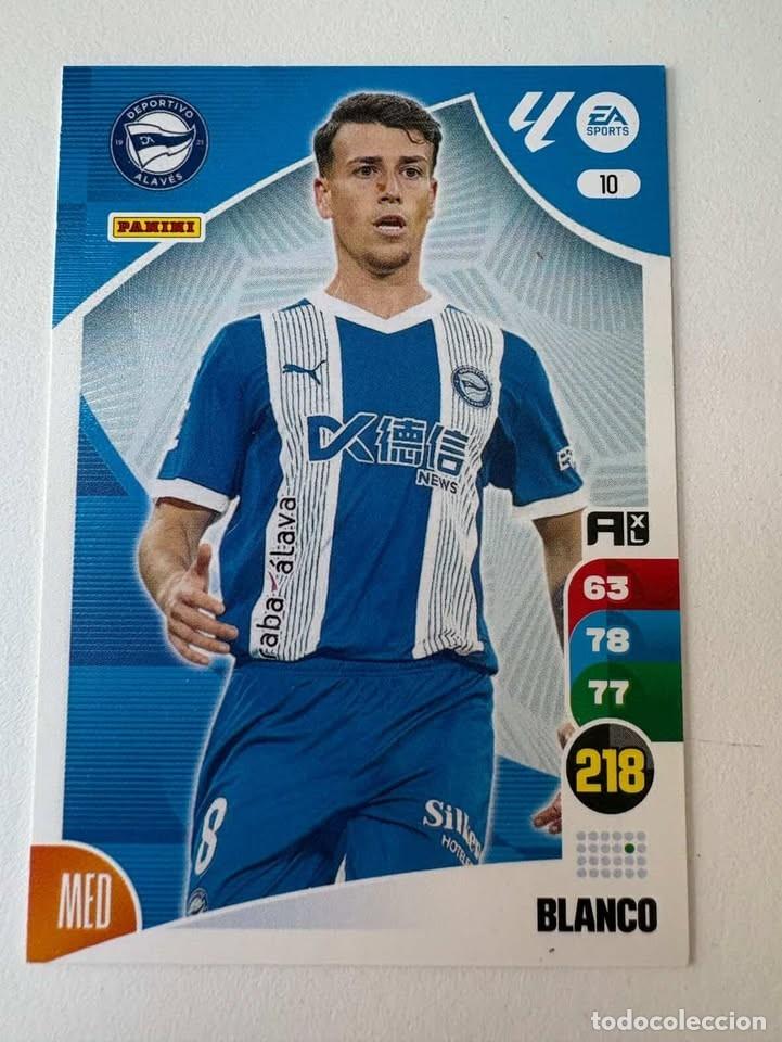 Cromos de f&uacute;tbol: Carta Blanco Alav&eacute;s 10 Adrenalyn 2024-25