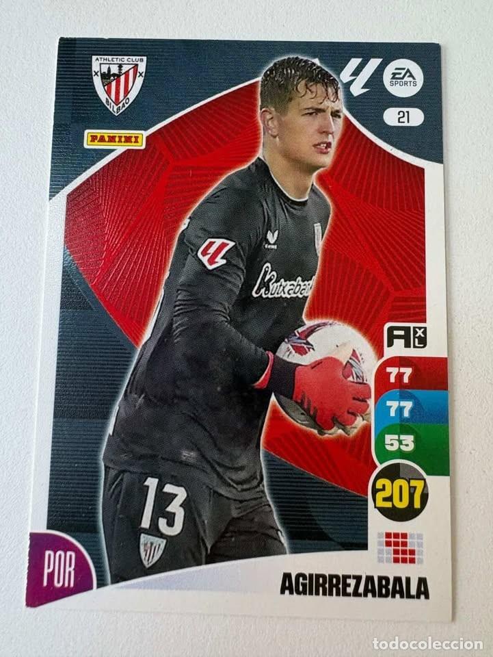 Cromos de f&uacute;tbol: Carta Agirrezabala Athletic Club de Bilbao 21 Adrenalyn 2024-25