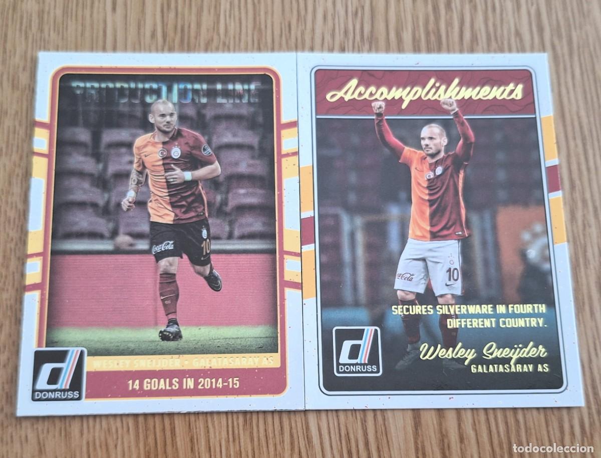 Cromos de f&uacute;tbol: Wesley Sneijder Galatasaray Panini Donruss Soccer Accomplishments & Production Line Silver Lot 2