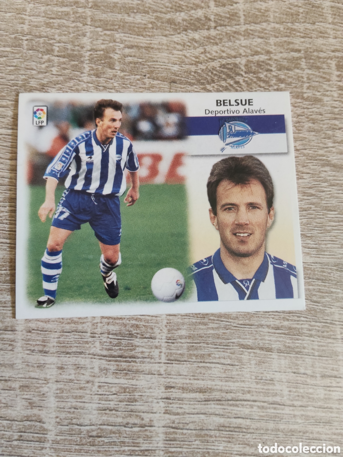 Cromos de f&uacute;tbol: Belsue baja Alav&eacute;s liga 1999 2000 99 00 ediciones este