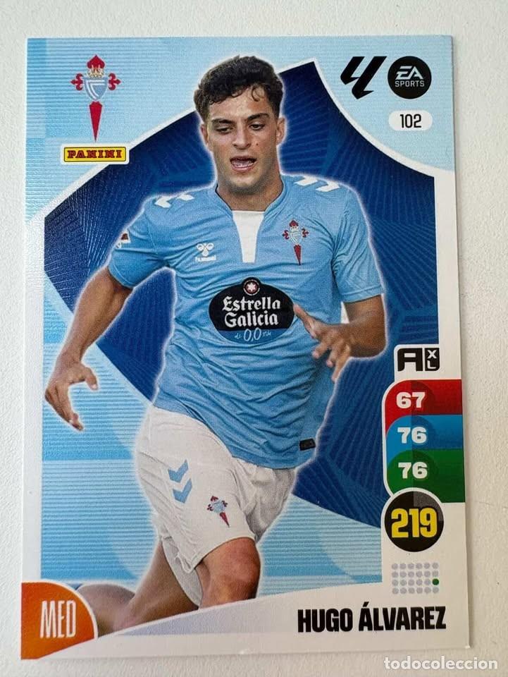 Cromos de f&uacute;tbol: CartaHugo &Aacute;lvarez Celta 102 Adrenalyn 2024-25