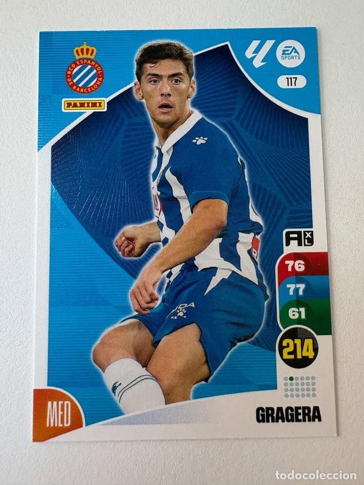 Cromos de f&uacute;tbol: Carta Gragera Espanyol 117 Adrenalyn 2024-25