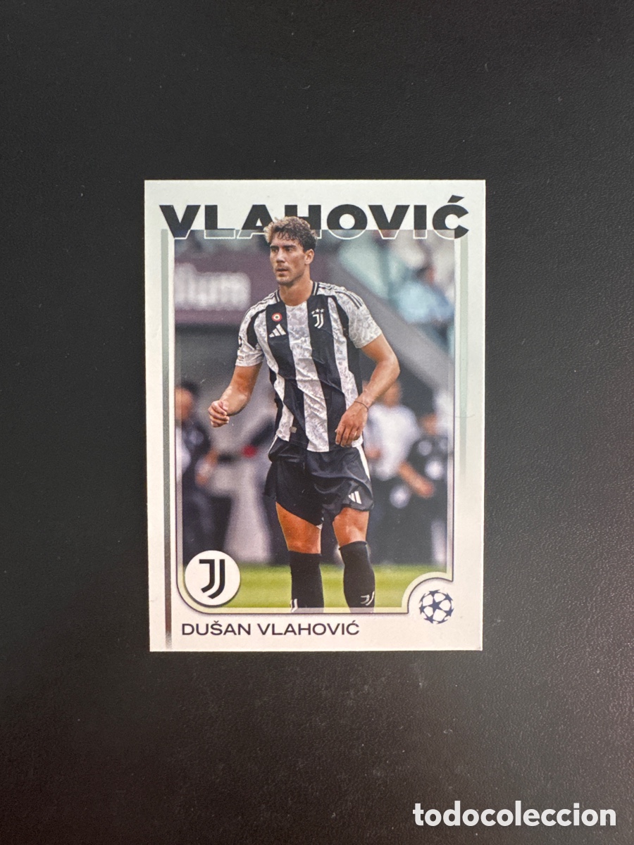 Cromos de f&uacute;tbol: VLAHOVIC JUVENTUS NUMERO 176 FLAGSHIP 2025 TOPPS