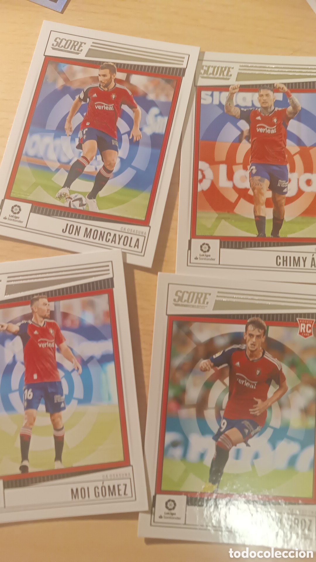 Cromos de f&uacute;tbol: LOTE SCORE LA LIGA OSASUNA 2022 2023