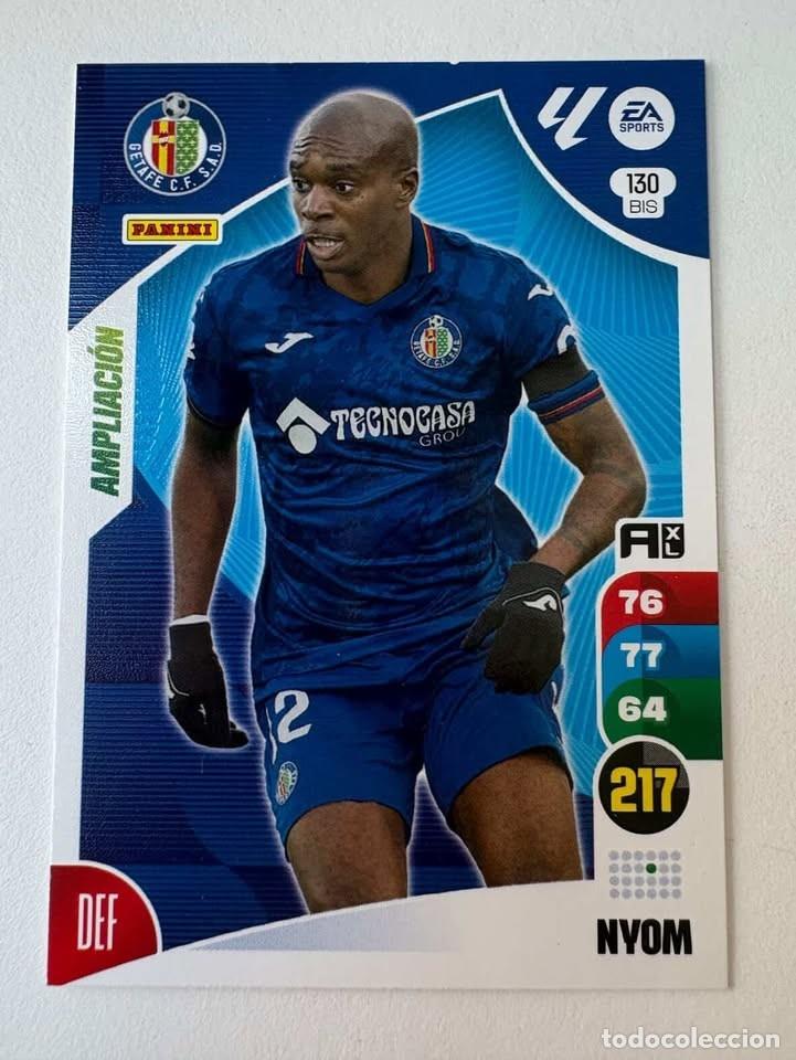 Cromos de f&uacute;tbol: Carta Nyom Getafe Ampliaci&oacute;n 130bis Adrenalyn 2024-25