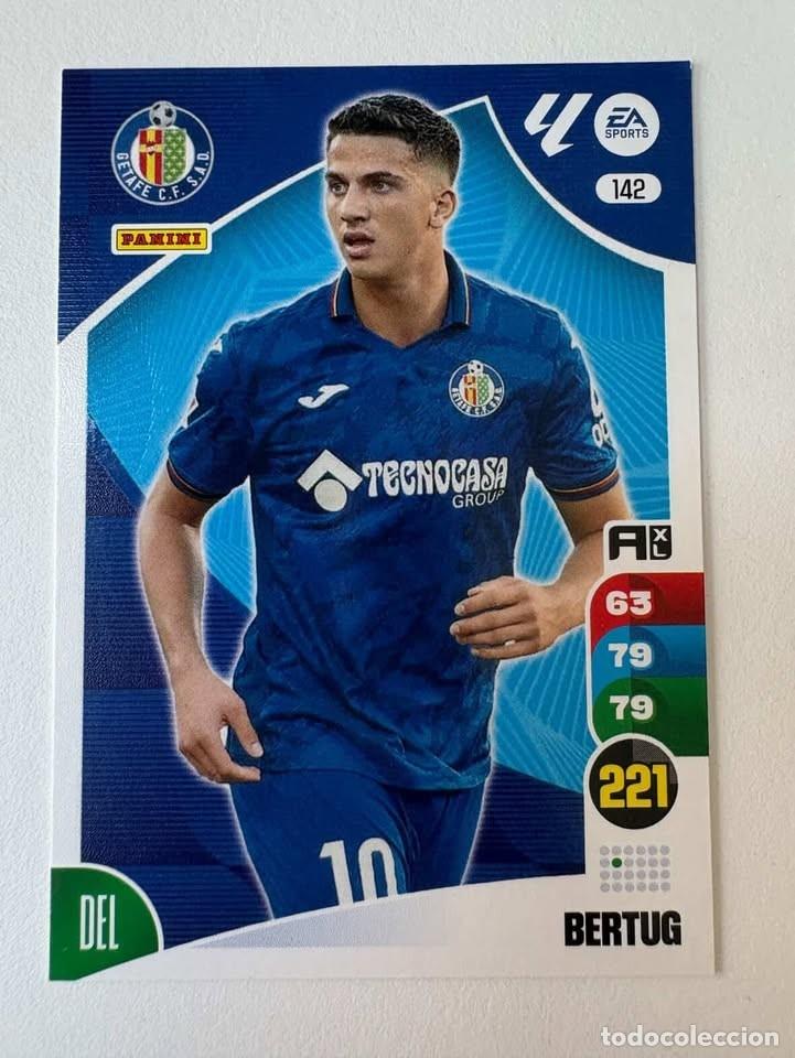 Cromos de f&uacute;tbol: Carta Bertug Getafe 142 Adrenalyn 2024-25