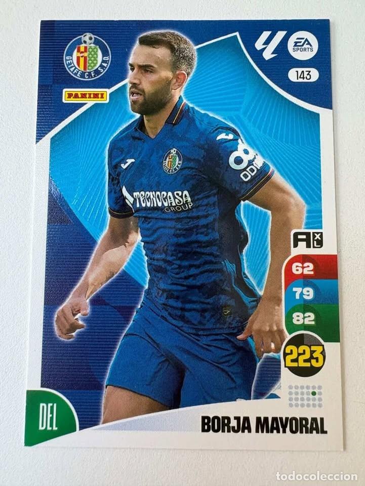 Cromos de f&uacute;tbol: Carta Borja Mayoral Getafe 143 Adrenalyn 2024-25