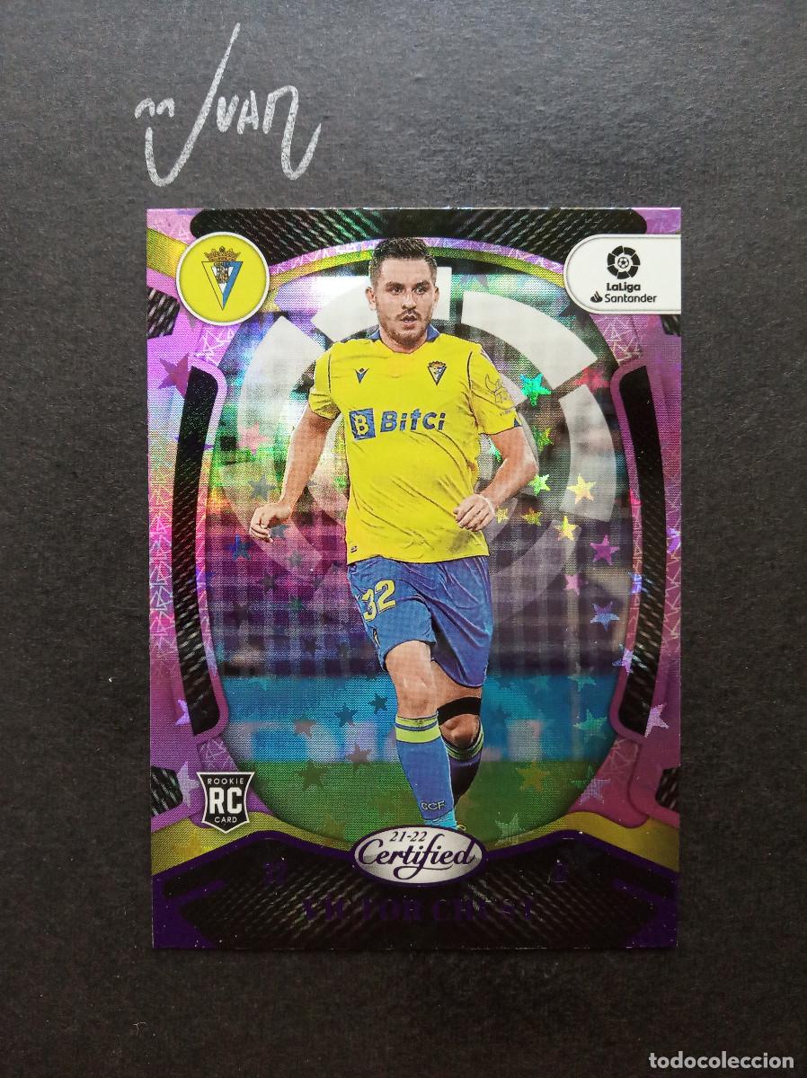 Cartes &agrave; collectionner de Football: N&ordm; 147 PURPLE ASTRO ROOKIE VICTOR CHUST CADIZ ⚽ PANINI &reg; CHRONICLES CERTIFIED LIGA 2021 2022 21 22