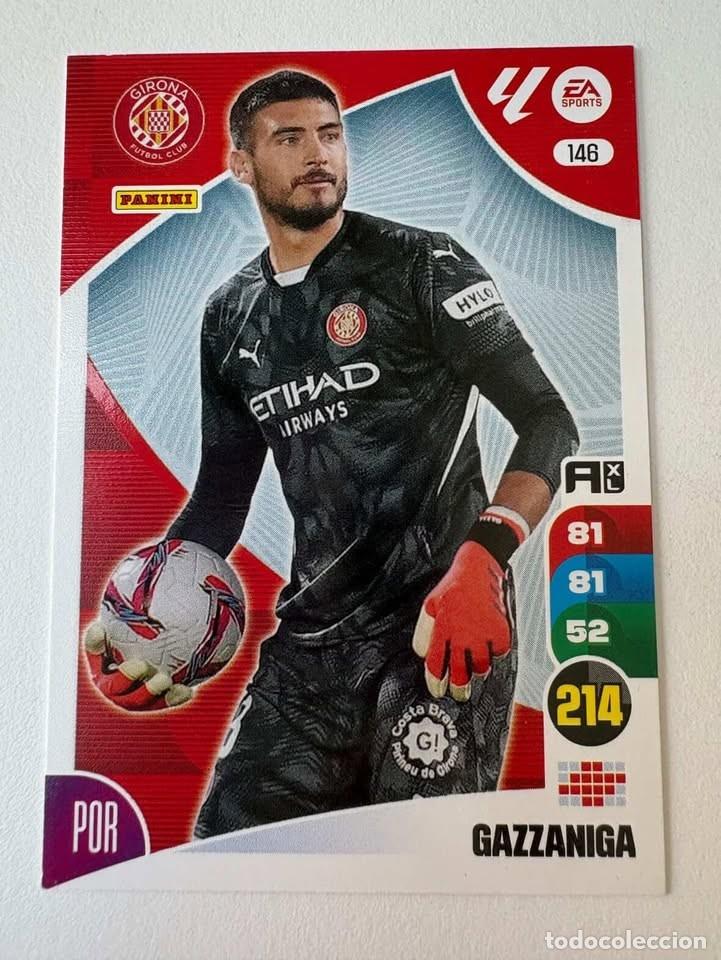 Cromos de f&uacute;tbol: Carta Gazzaniga Girona 146 Adrenalyn 2024-25