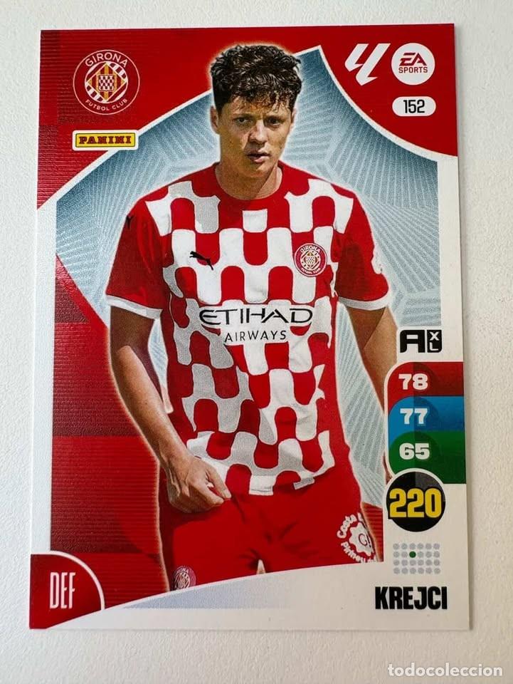 Cromos de f&uacute;tbol: Carta Krejci Girona 152 Adrenalyn 2024-25