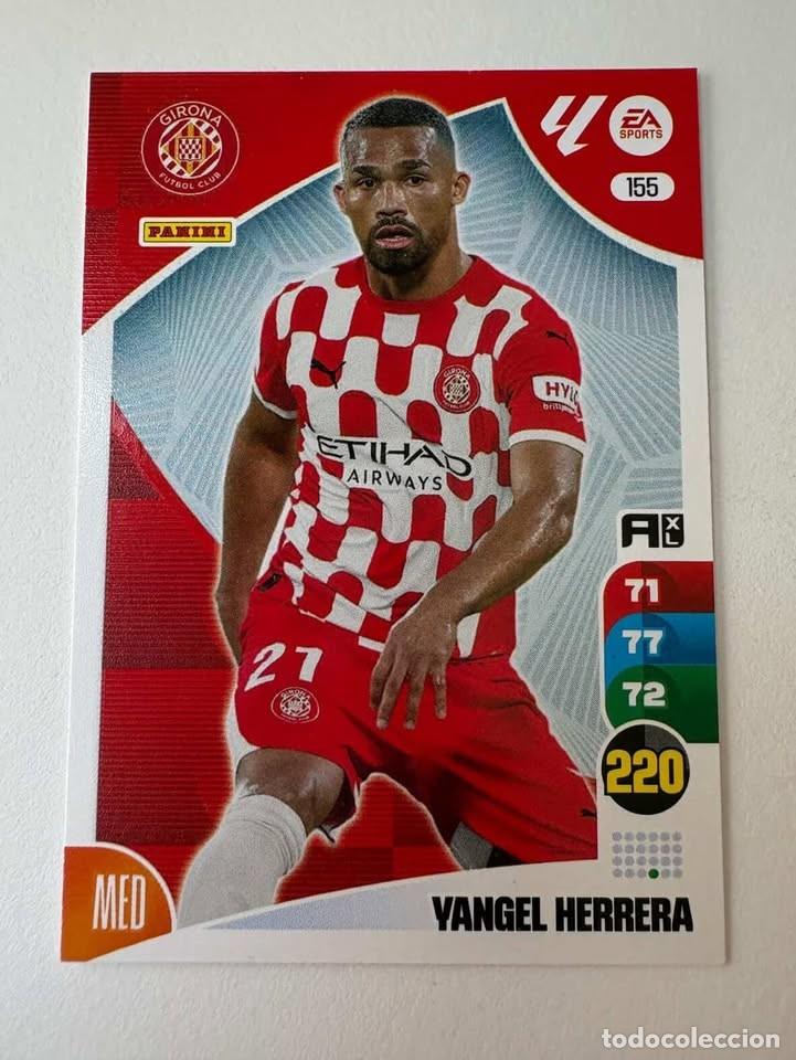 Cromos de f&uacute;tbol: Carta Yangel Herrera Girona 155 Adrenalyn 2024-25