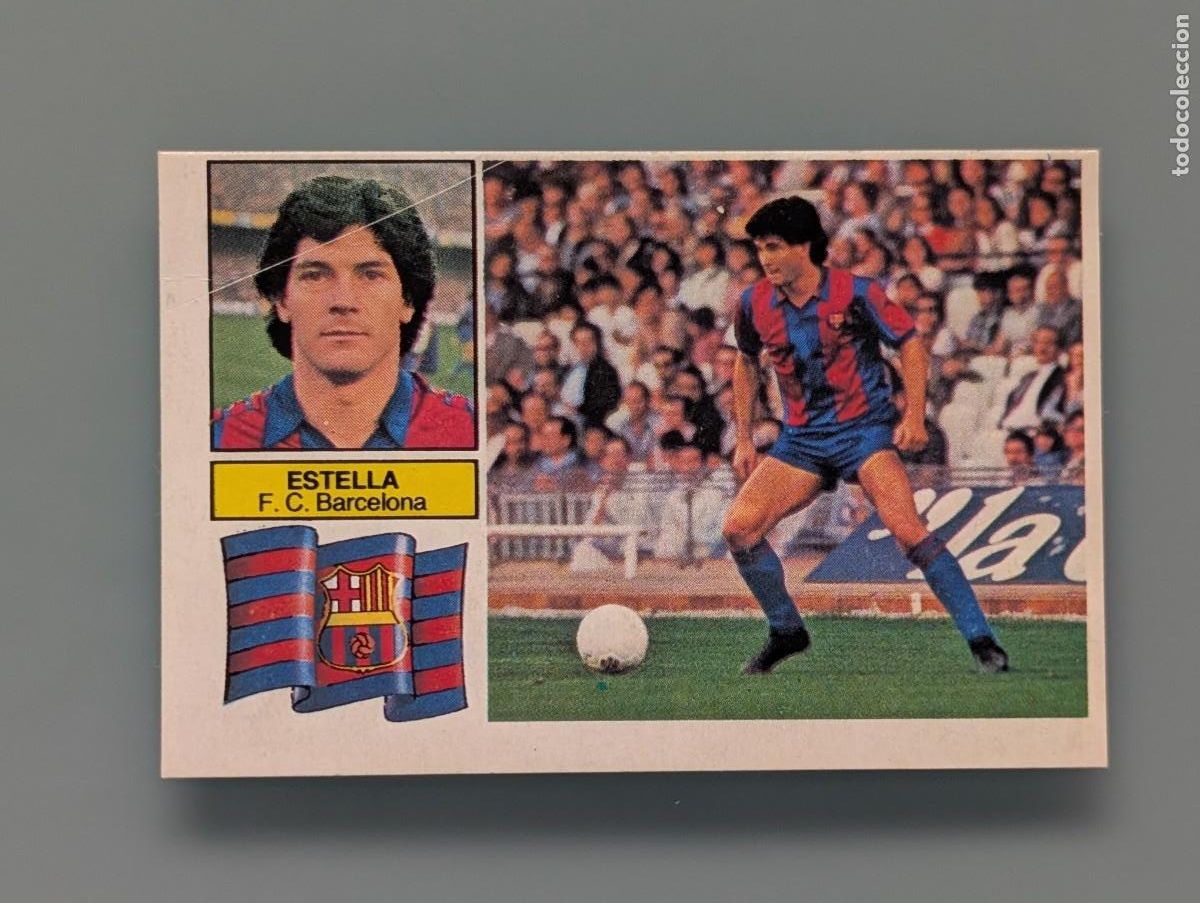 Cromos de f&uacute;tbol: MUY DIFICIL CROMO ESTELLA BAR&Ccedil;A BARCELONA SIN FCB ED ESTE 82 83 1982 1983 DESPEGADO FUTBOL