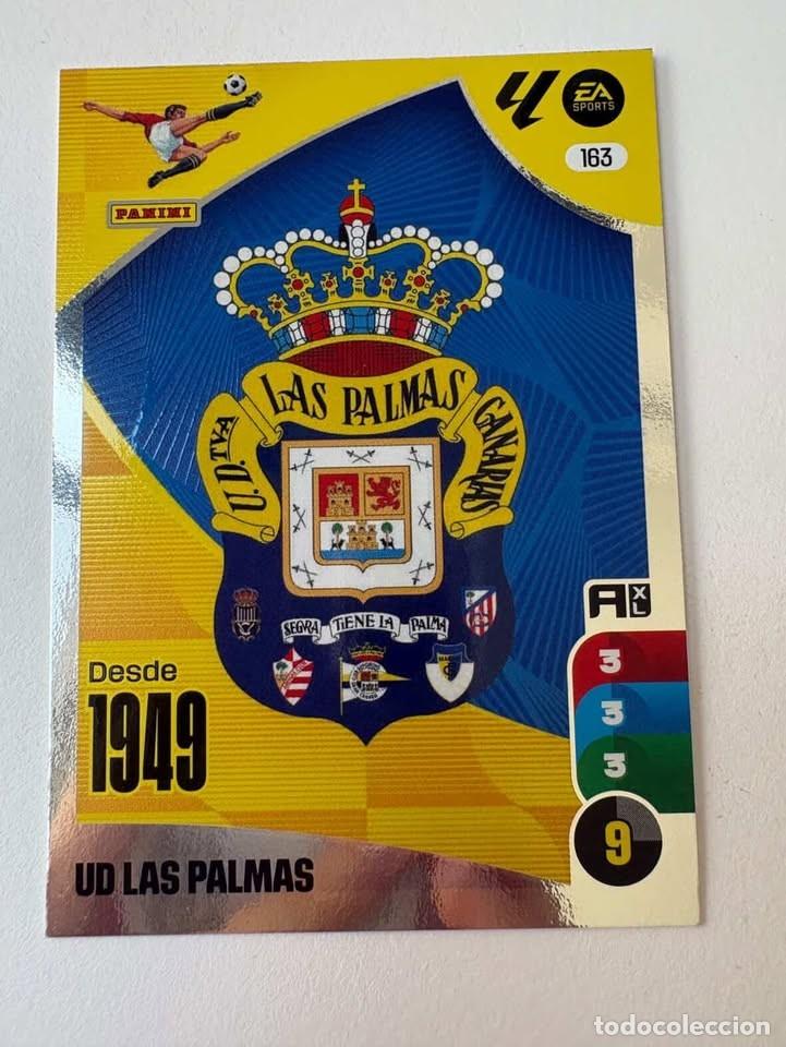 Cromos de f&uacute;tbol: Carta Escudo Las Palmas 163 Adrenalyn 2024-25