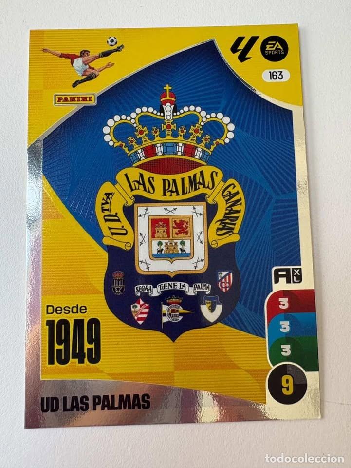 Cromos de f&uacute;tbol: Carta Escudo Las Palmas 163 Adrenalyn 2024-25