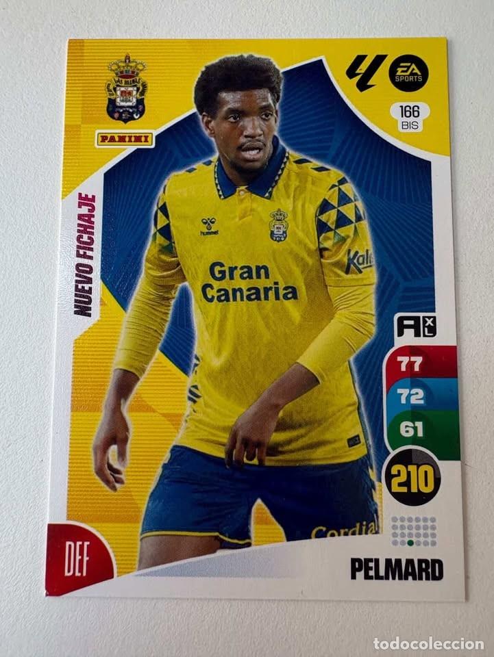 Cromos de f&uacute;tbol: Carta Pelmard Nuevo Fichaje Las Palmas 166bis Adrenalyn 2024-25