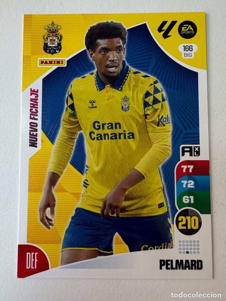 Cromos de f&uacute;tbol: Carta Pelmard Nuevo Fichaje Las Palmas 166bis Adrenalyn 2024-25